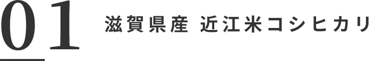 01 滋賀県産 近江米コシヒカリ
